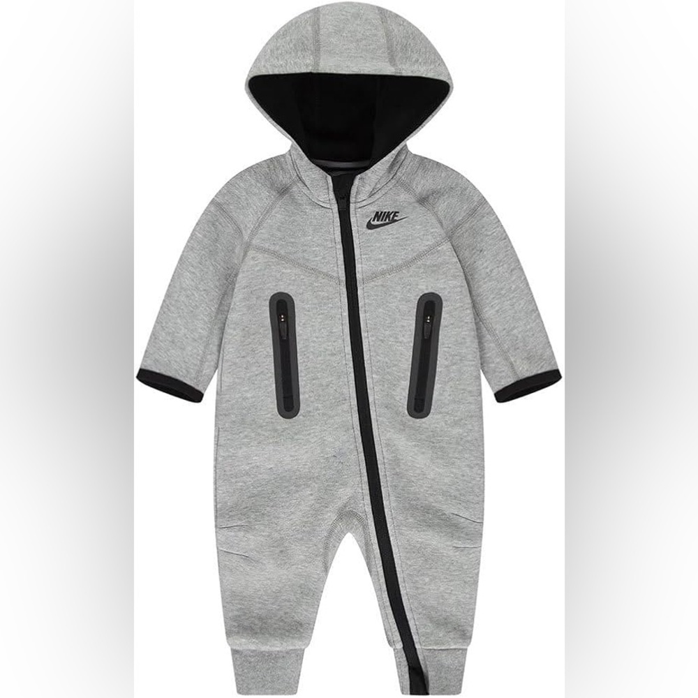 NWOT Nike Sportswear Baby Hooded Overalls Onesie